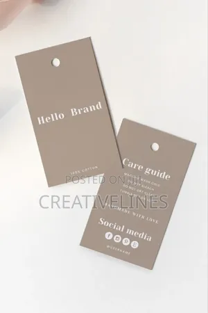 Single Color Printed Paper Tags - Simple & Effective Product Labels
