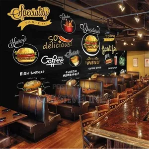 Restaurant Wall Sticker Decor - Custom Vinyl Graphics for Interiors