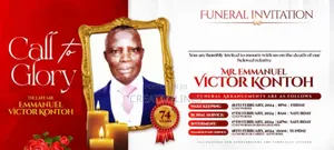 Funeral Invitation Design & Printing - Memorial Service Cards