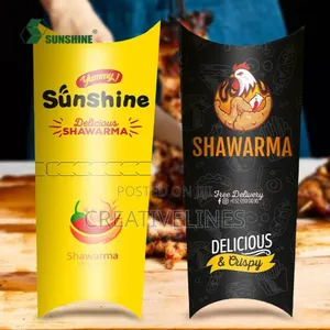 Crafted Shawarma Boxes - Specialty Packaging for Wraps & Rolls