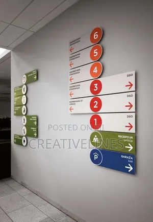 Directional Signages - Custom Fabricated Wayfinding Solutions