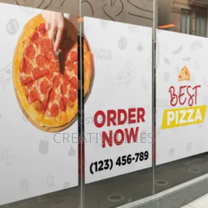 Restaurant Advertising Vinyl - Vibrant Window & Wall Graphics