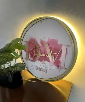 Beauty Salon Signage - Illuminated & Elegant Business Signs