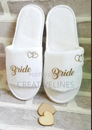 Custom Bridal Slippers - Personalized Wedding Footwear