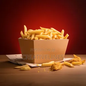 Brown Chicken & Fries Boxes - Eco-Friendly Fast Food Packaging