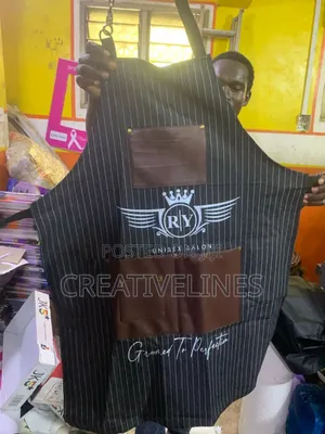 Customised Hairdresser Aprons - Branded Salon Wear