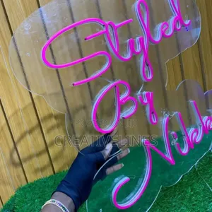 Custom Reddish Neon Sign Fabrication