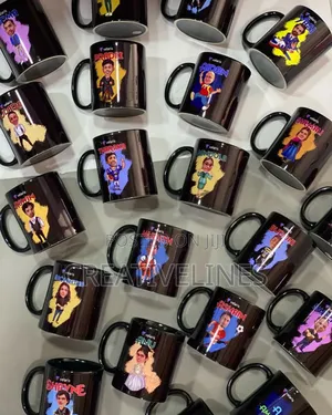 Customised Black Mugs - High-Contrast Print on Dark Ceramic