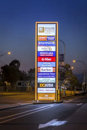 Giant Pylon Fabrication - Large-Scale Outdoor Advertising Columns