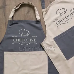 Two-Color Customised Aprons - Branded Workwear for Organizations