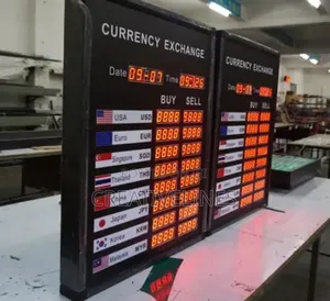Exchange Rate LED Signage - Digital Displays for Forex Bureaus
