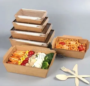 Brown Kraft Food Boxes for Takeaway