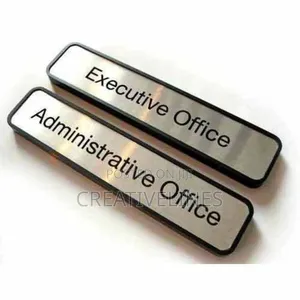 Sublimated Office Title Badges - Custom Job Role Identification