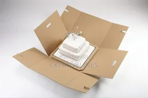 Cardboard Cake Boxes - Sturdy Kraft Packaging for Cakes