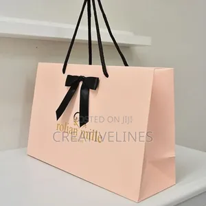 Brown Paper Bags with Ribbons - Elegant Gift Packaging Upgrade