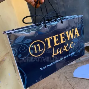 Glossy Paper Bags - High-Shine Retail Packaging