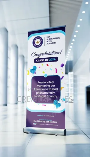 School Pull-Up Banners - Portable Event & Information Displays