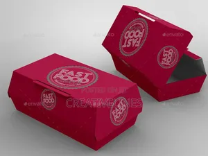 Custom Cubic Food Boxes - Modern Takeaway Packaging