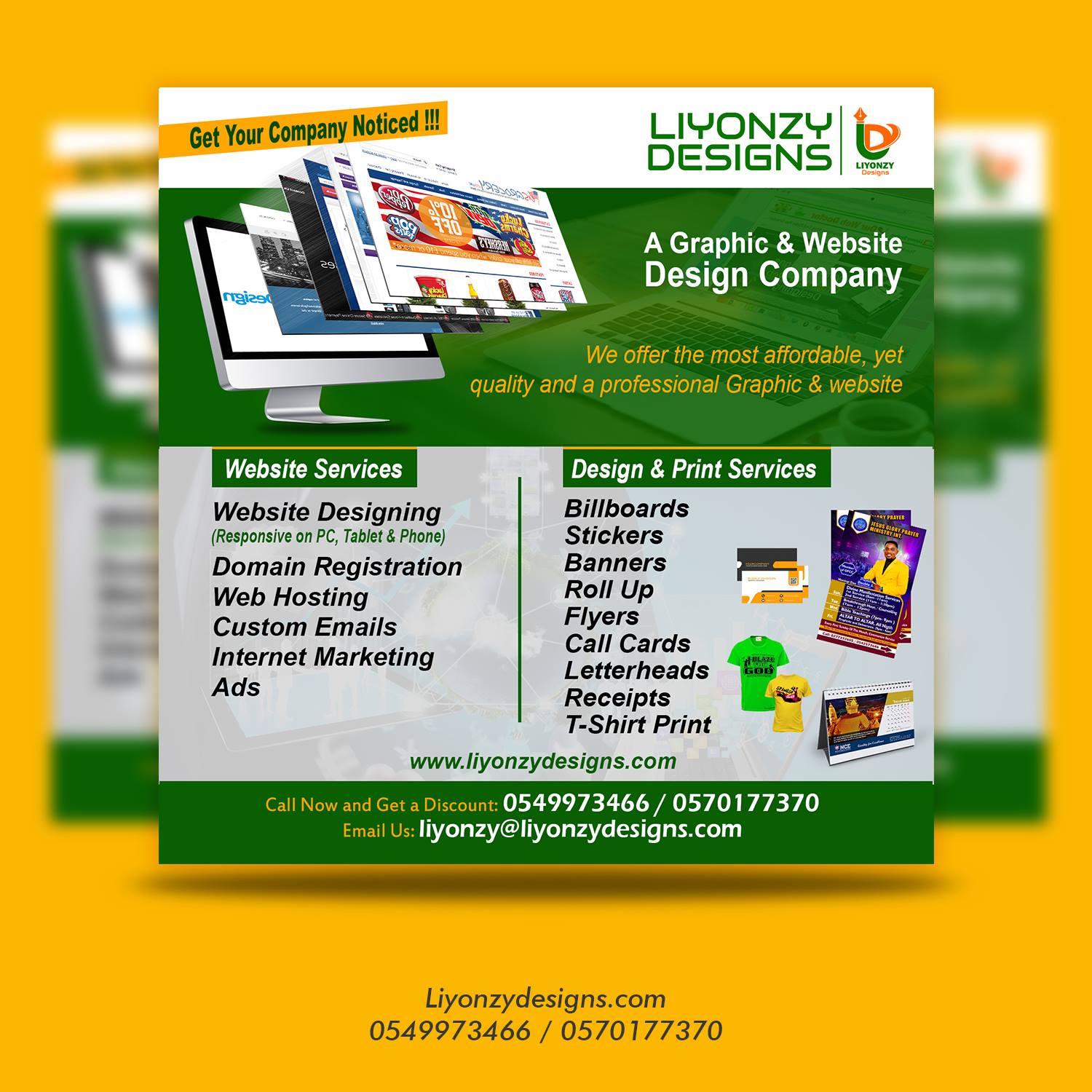 Liyonzy Designs | Creative Graphic Designing Services