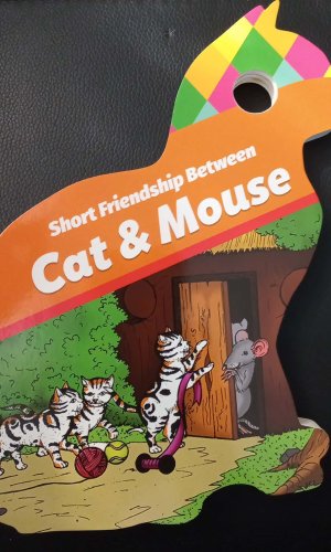 Learn and Play: Short Friendship Between Cat & Mouse (Board book) - Pull-Tab Animation Story