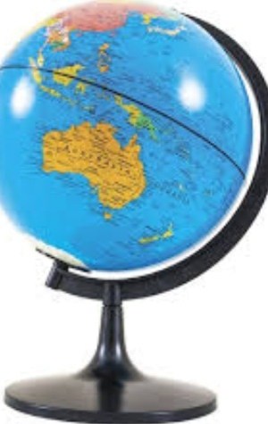 World Globe - 12-Inch Illuminated Spinning Globe with Political & Physical Maps