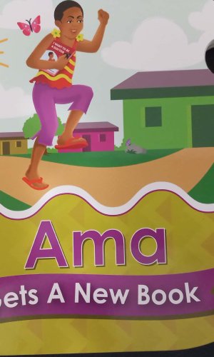 Learn and Play: Ama Gets a New Book (Board book) - Library Etiquette & Care