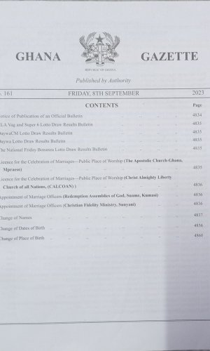 Ghana Gazette (2021) - Complete Annual Record of Legislative & Executive Actions