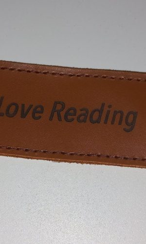 Leather ‘I Love Reading’ Bookmarks - Handcrafted Ghanaian Leather with Adinkra