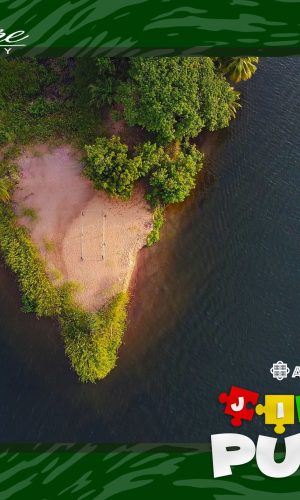 Abusua Pa Jigsaw Puzzle: Ada Foah (216 Puzzle Pieces) – Pre-Order - Volta River Meets Ocean Landscape