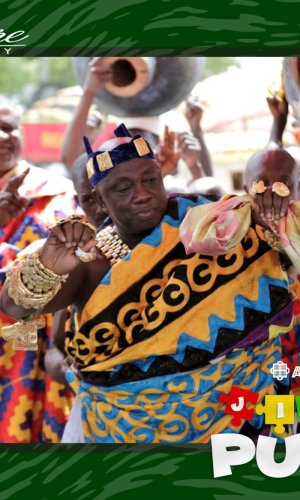 Abusua Pa Jigsaw Puzzle: Chief Dancing (140/216 Puzzle Pieces) – Pre-Order - Durbar Festival Celebration Scene