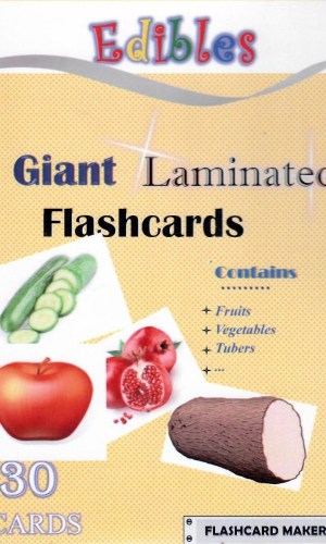 Giant Laminated Flashcards: Edibles (30 cards)