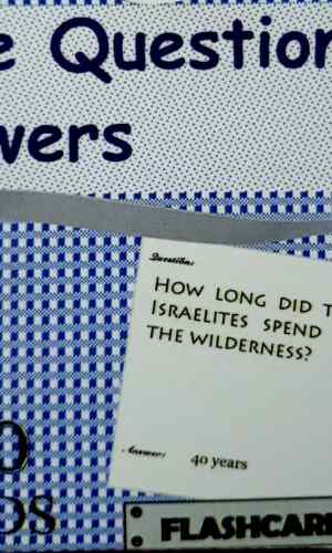 Flashcards: Bible Questions & Answers (66 Cards)