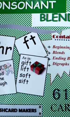 Flashcards: Consonant Blends (61 Cards)