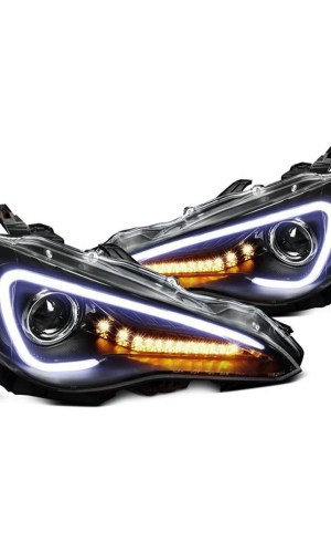 Depo Black Housing LED Tail Lights – Projector Smoked (FRS/BRZ/86)