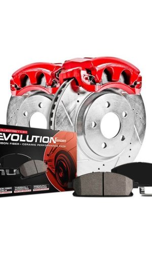 Evolution Sport Drilled Slotted Brake Kit – 6-Piston 355mm Rotors