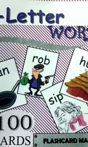 Flashcards: 3-Letter Words (100 Cards) – CVC Phonics for Early Readers