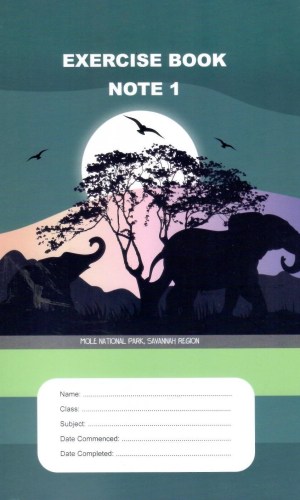 Exercise Book Note 1: Tourist Attractions – Mole National Park, Savannah Region - 200-Page Notebook