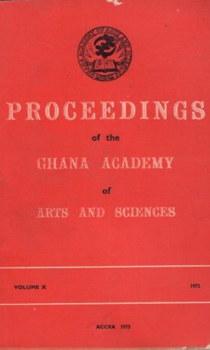GAAS Proceedings Vol X (1972) + Danquah Lecture #5