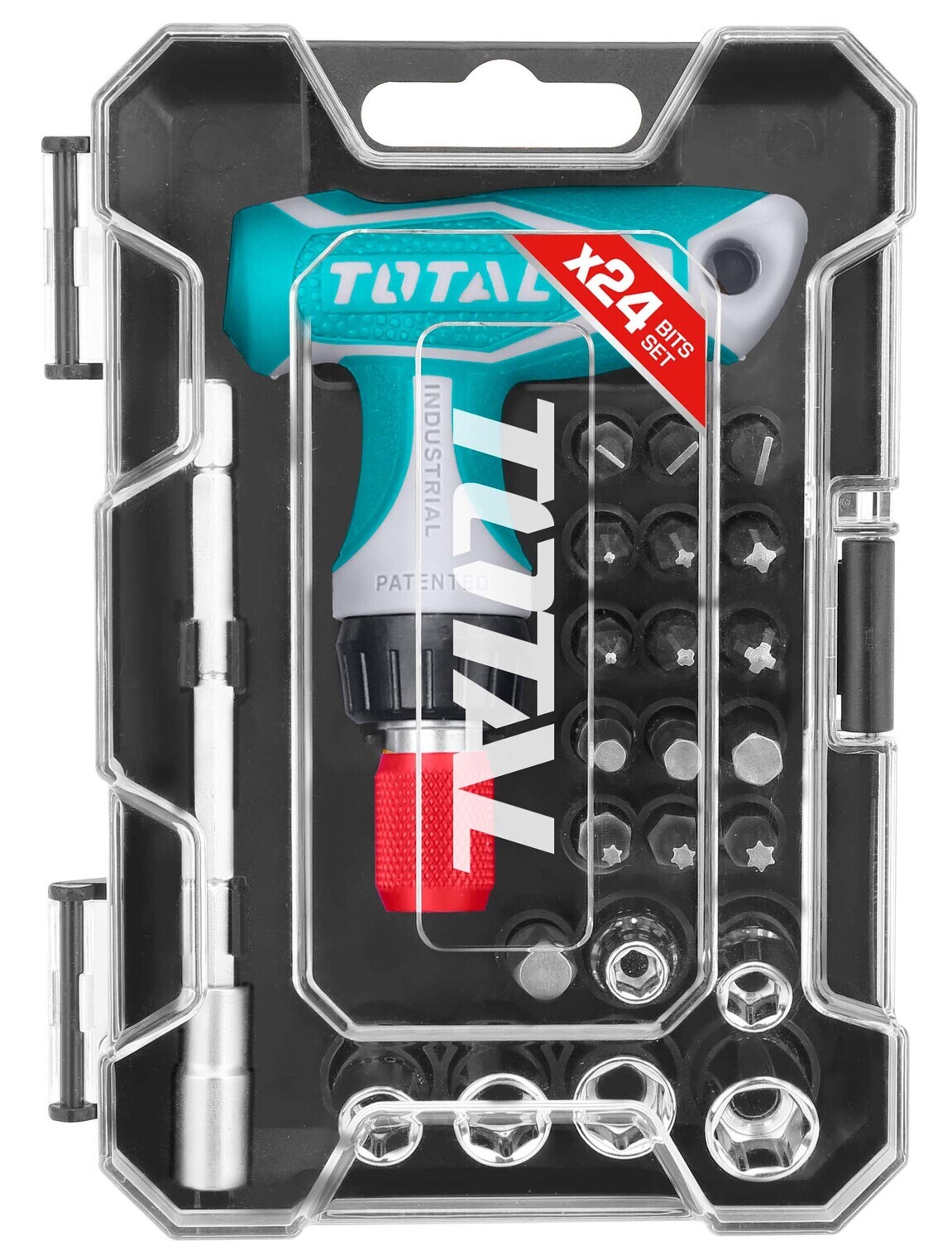 Farmline – Total 18PCS Cr.V T Handle Wrench Mini Screwdriver Set – TACSD30186