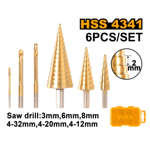 Ingco Step Drill Bit Set (AKSDS2061)