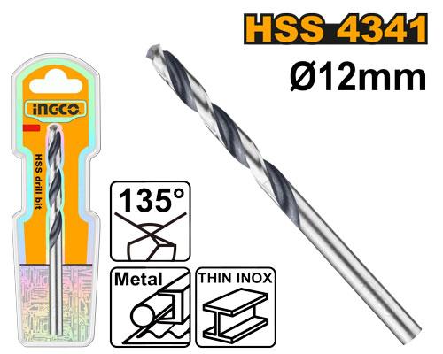 Ingco Power Tools Accessories 4341 HSS Drill Bit (DBT1201204)