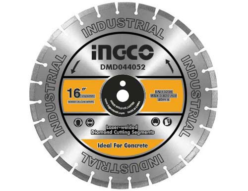 Ingco Diamond Disc For Concrete Cutting Laser Welded Rim DMD044052