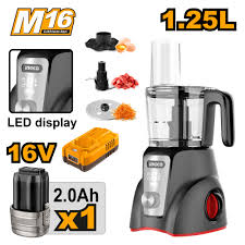 Ingco 1.25L Cordless Food Processor 250W – CFP027K