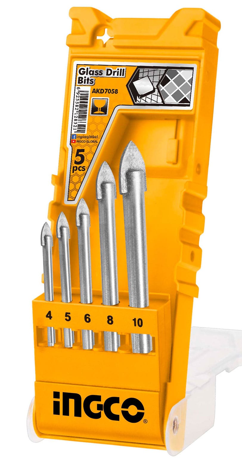 Ingco 5 Pieces Glass Drill Bit Set – AKD7058