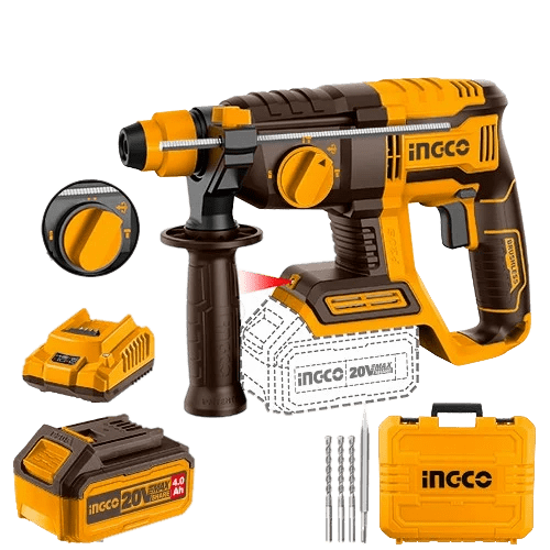 Ingco Brushless Lithium-Ion Rotary Hammer 20V 4.0Ah – CRHLI202081