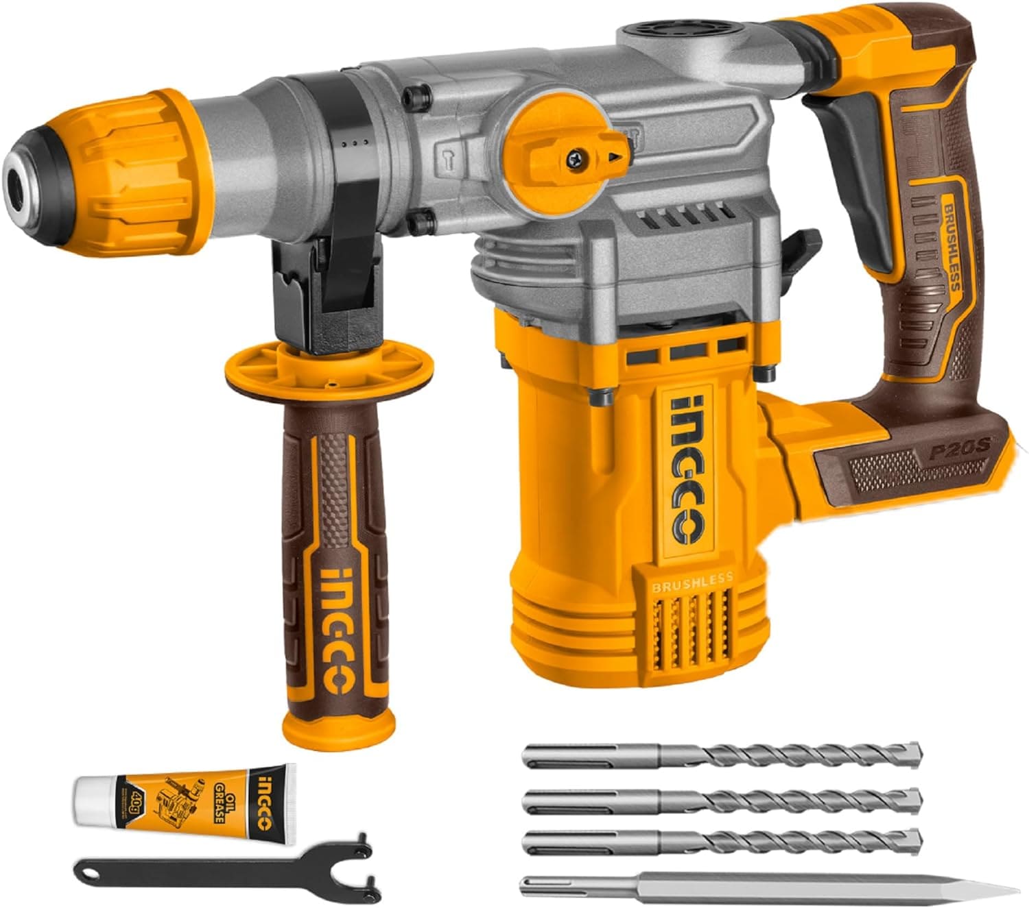 Ingco Brushless Lithium-Ion Rotary Hammer 20V 4.0Ah – CRHLI20288