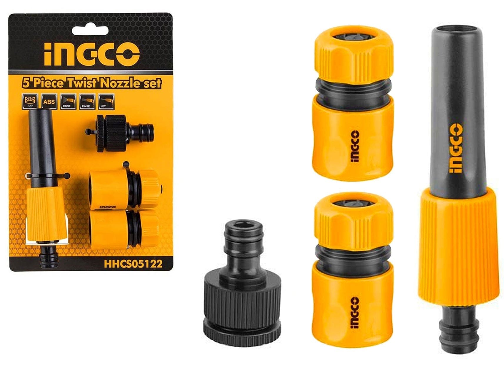 Ingco 5 Pieces Twist Nozzle Set – HHCS05122