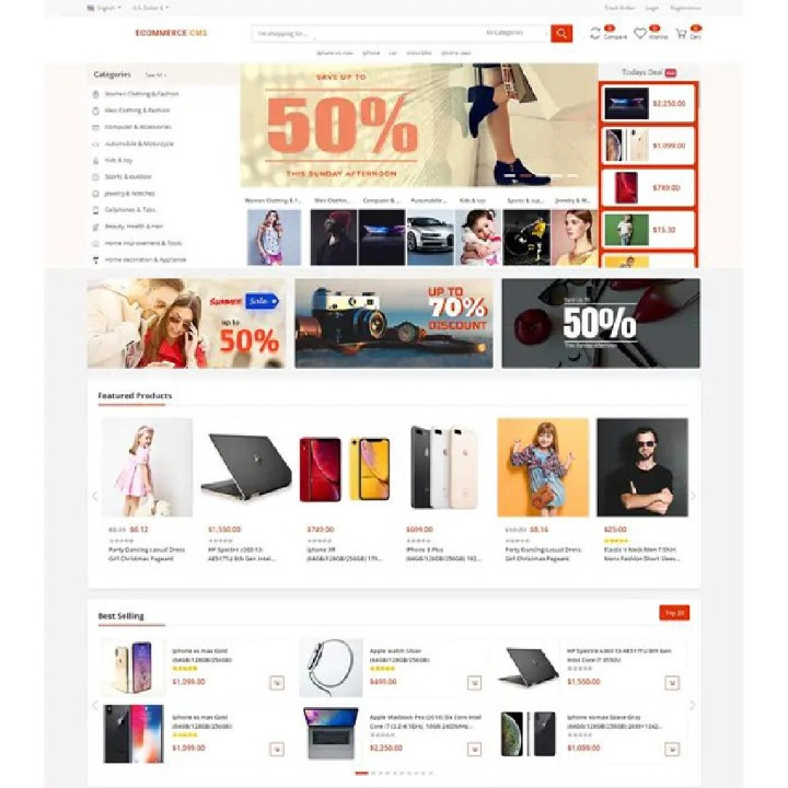 Ghamedoo - Ecommerce CMS Scripts for Your Online Store Projects