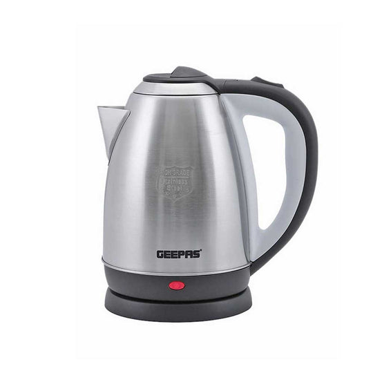 Geepas Electric Kettle GK5466 – 1.8L Stainless Steel (Silver/Black)