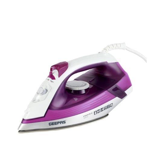 Geepas Steam Iron GSI7786 – Ceramic Soleplate (Green/White)